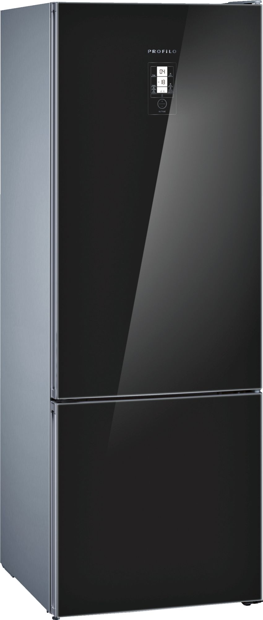 Profilo  No-Frost, Alttan donduruculu Buzdolabı Siyah kapılar BD3156B3LN